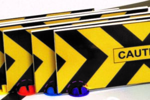 Caution Barrier and Stands (Set of 6)